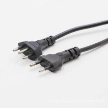 APC-037   INMETRO Approval 2Pin 3Pin Brazil Power Cord  NBR 14136 10A